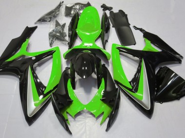 Glänzend Grün Ohne Abzeichen 2006-2007 Suzuki GSXR 600-750 Motorrad Verkleidungen