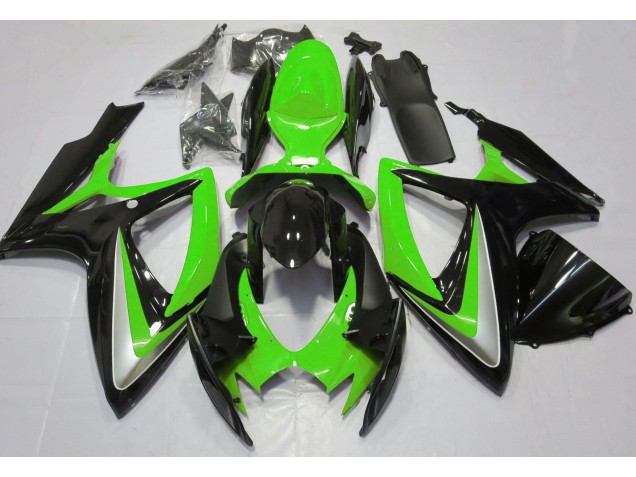 Glänzend Grün Ohne Abzeichen 2006-2007 Suzuki GSXR 600-750 Motorrad Verkleidungen Glänzend Grün Ohne Abzeichen 2006-2007 Suzuki GSXR 600-750 Motorrad Verkleidungen