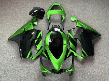 Glänzend Grün & Schwarz 2001-2003 Honda CBR600 F4i Motorrad Verkleidungen