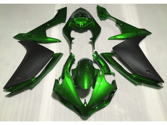 Glänzend Grün & Schwarz 2007-2008 Yamaha R1 Motorrad Verkleidungen Glänzend Grün & Schwarz 2007-2008 Yamaha R1 Motorrad Verkleidungen