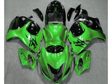 Glänzend Grün & Schwarz 2008-2020 Suzuki GSXR 1300 Motorrad Verkleidungen