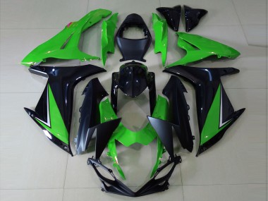 Glänzend Grün & Schwarz 2011-2024 Suzuki GSXR 600-750 Motorrad Verkleidungen