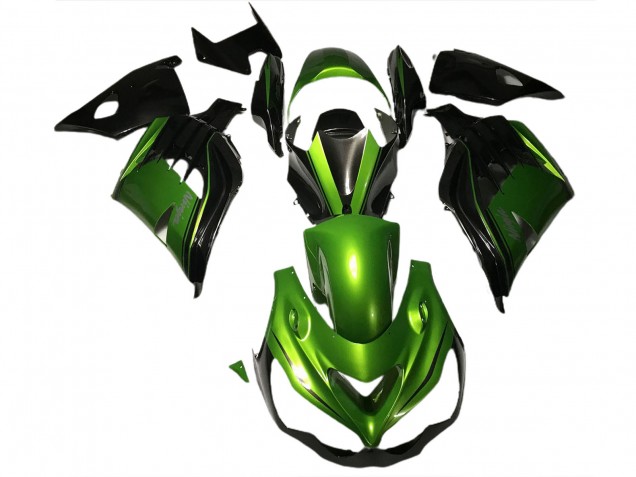 Glänzend Grün & Schwarz 2012-2021 Kawasaki ZX14R Motorrad Verkleidungen Glänzend Grün & Schwarz 2012-2021 Kawasaki ZX14R Motorrad Verkleidungen
