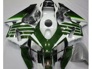 Glänzend Weiß & Grün Verblassen 2003-2004 Honda CBR600RR Motorrad Verkleidungen