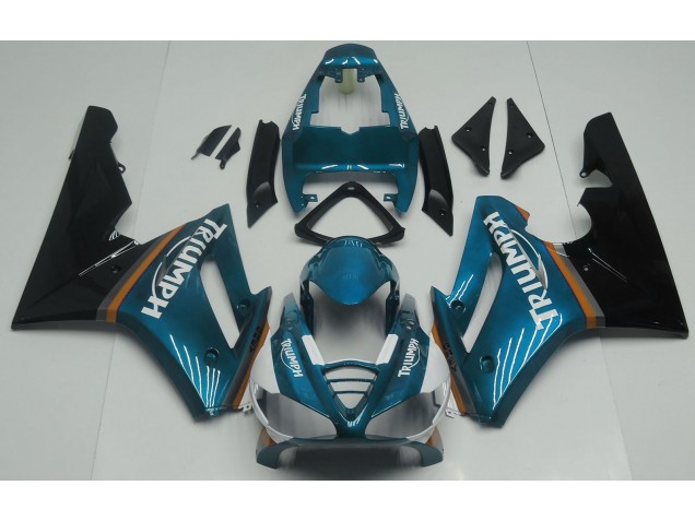 Glänzend Hellblau 2009-2012 Triumph Daytona 675 Motorrad Verkleidungen Glänzend Hellblau 2009-2012 Triumph Daytona 675 Motorrad Verkleidungen