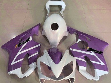 Glänzend Weiß & Lila 2001-2003 Honda CBR600 F4i Motorrad Verkleidungen