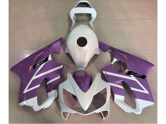 Glänzend Weiß & Lila 2001-2003 Honda CBR600 F4i Motorrad Verkleidungen Glänzend Weiß & Lila 2001-2003 Honda CBR600 F4i Motorrad Verkleidungen