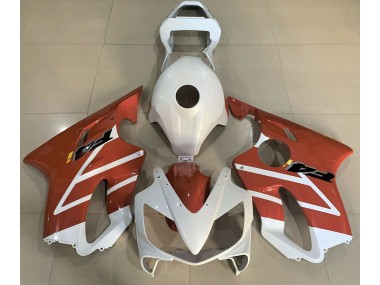 Glänzend Weiß & Orange 2001-2003 Honda CBR600 F4i Motorrad Verkleidungen