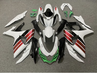 Glänzend Weiß Rot Schwarz & Grün 2009-2016 Suzuki GSXR 1000 Motorrad Verkleidungen