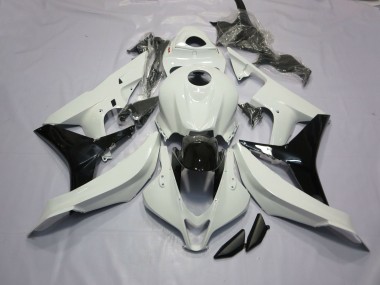 Glänzend Weiß & Schwarz 2007-2008 Honda CBR600RR Motorrad Verkleidungen