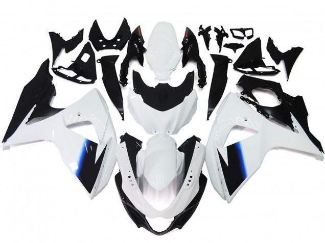 Glänzend Weiß & Schwarz 2009-2016 Suzuki GSXR 1000 Motorrad Verkleidungen Glänzend Weiß & Schwarz 2009-2016 Suzuki GSXR 1000 Motorrad Verkleidungen