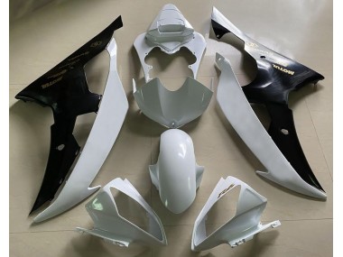 Glänzend Weiß & Schwarz & Gold 2008-2016 Yamaha R6 Motorrad Verkleidungen