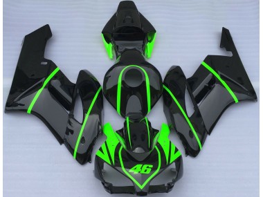 Glänzend Schwarz & High Viz Grün 2004-2005 Honda CBR1000RR Motorrad Verkleidungen