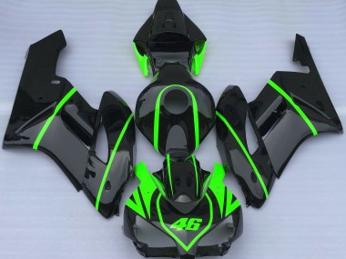 Glänzend Schwarz & High Viz Grün 2004-2005 Honda CBR1000RR Motorrad Verkleidungen