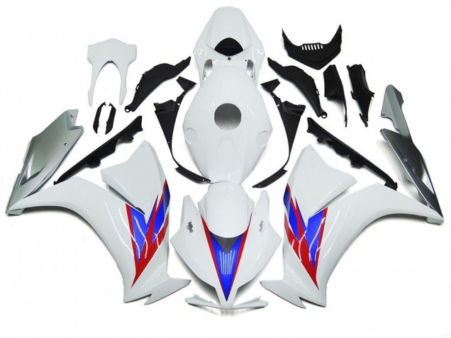 Glänzend Weiß & Silber 2012-2016 Honda CBR1000RR Motorrad Verkleidungen Glänzend Weiß & Silber 2012-2016 Honda CBR1000RR Motorrad Verkleidungen