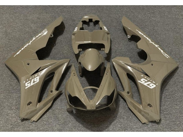 Glänzend Wüstenbraun 2006-2008 Triumph Daytona 675 Motorrad Verkleidungen