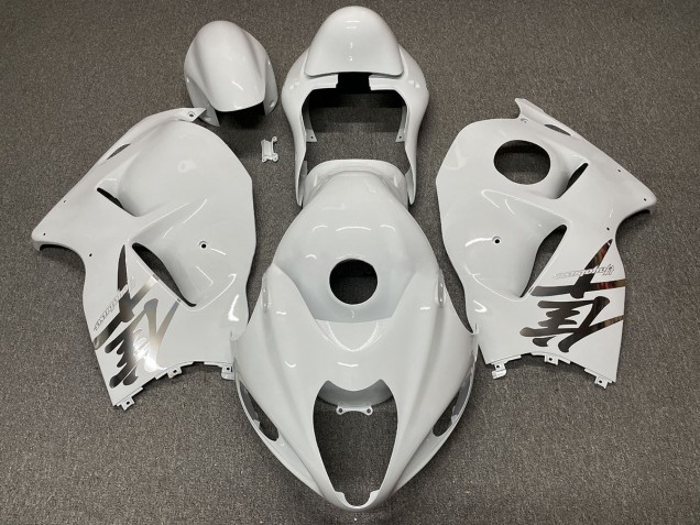 Glänzend Weißes Design 1997-2007 Suzuki GSXR 1300 Motorrad Verkleidungen Glänzend Weißes Design 1997-2007 Suzuki GSXR 1300 Motorrad Verkleidungen