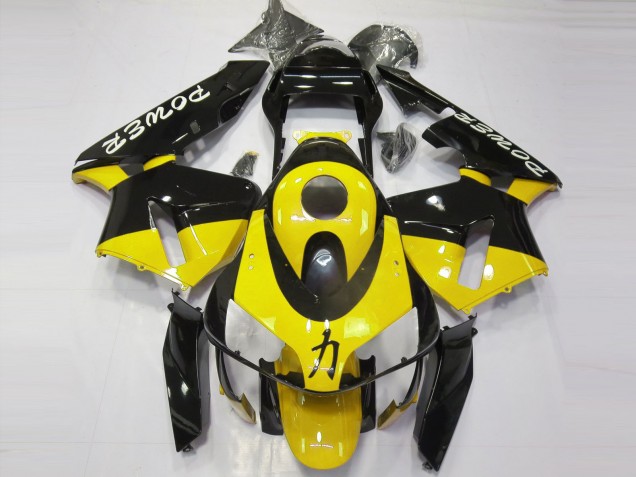 Glänzendes Gelb Power 2003-2004 Honda CBR600RR Motorrad Verkleidungen Glänzendes Gelb Power 2003-2004 Honda CBR600RR Motorrad Verkleidungen