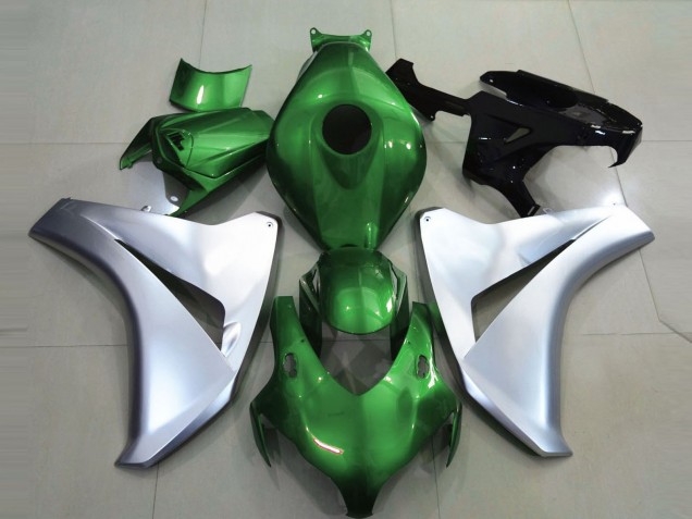 Glänzendes Grün & Silber 2008-2011 Honda CBR1000RR Motorrad Verkleidungen Glänzendes Grün & Silber 2008-2011 Honda CBR1000RR Motorrad Verkleidungen