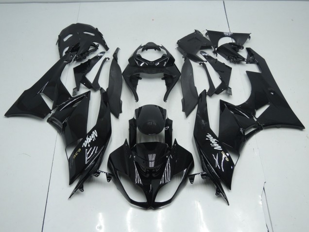 Glänzendes Schwarz 2009-2012 Kawasaki ZX6R Motorrad Verkleidungen Glänzendes Schwarz 2009-2012 Kawasaki ZX6R Motorrad Verkleidungen