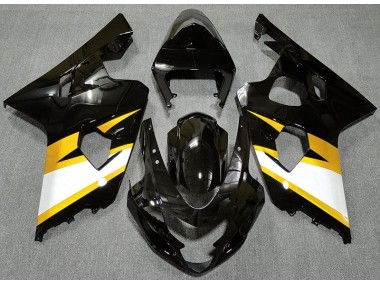 Glänzendes Schwarz & Gelb 2004-2005 Suzuki GSXR 600-750 Motorrad Verkleidungen