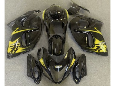 Glänzendes Schwarz & Gelb 2008-2020 Suzuki GSXR 1300 Motorrad Verkleidungen