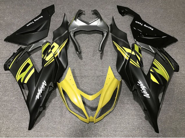 Glänzendes Schwarz & Gelb 2013-2018 Kawasaki ZX6R Motorrad Verkleidungen Glänzendes Schwarz & Gelb 2013-2018 Kawasaki ZX6R Motorrad Verkleidungen