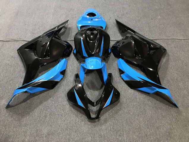 Glänzendes Schwarz & Himmelblau 2009-2012 Honda CBR600RR Motorrad Verkleidungen Glänzendes Schwarz & Himmelblau 2009-2012 Honda CBR600RR Motorrad Verkleidungen