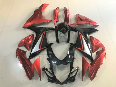 Glänzendes Schwarz & Leuchtendes Orange 2011-2024 Suzuki GSXR 600-750 Motorrad Verkleidungen
