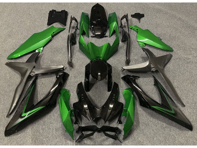 Glanzgrün & Grün R 2008-2010 Suzuki GSXR 600-750 Motorrad Verkleidungen Glanzgrün & Grün R 2008-2010 Suzuki GSXR 600-750 Motorrad Verkleidungen