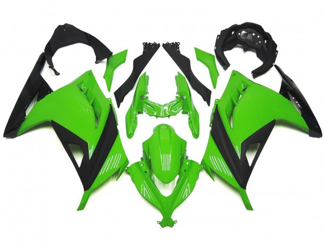 Glanzgrün & Schwarz 2013-2018 Kawasaki Ninja 300 Motorrad Verkleidungen Glanzgrün & Schwarz 2013-2018 Kawasaki Ninja 300 Motorrad Verkleidungen