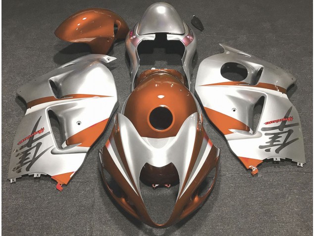 Glanzorange & Silber 1997-2007 Suzuki GSXR 1300 Motorrad Verkleidungen Glanzorange & Silber 1997-2007 Suzuki GSXR 1300 Motorrad Verkleidungen