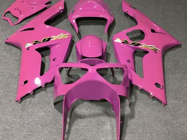 Glanzrosa 2003-2004 Kawasaki ZX6R Motorrad Verkleidungen