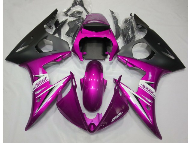 Glanzrosa & Weiß 2003-2004 Yamaha R6 Motorrad Verkleidungen Glanzrosa & Weiß 2003-2004 Yamaha R6 Motorrad Verkleidungen