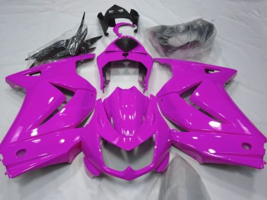 Glanzrosa 2008-2012 Kawasaki Ninja 250 Motorrad Verkleidungen