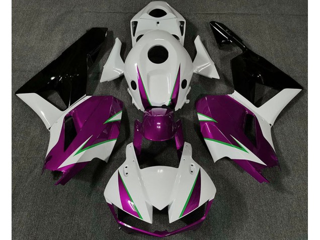 Glanzrosa Weiß & Grün 2013-2023 Honda CBR600RR Motorrad Verkleidungen Glanzrosa Weiß & Grün 2013-2023 Honda CBR600RR Motorrad Verkleidungen