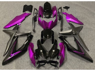 Glanzrosa & Grün R 2008-2010 Suzuki GSXR 600-750 Motorrad Verkleidungen