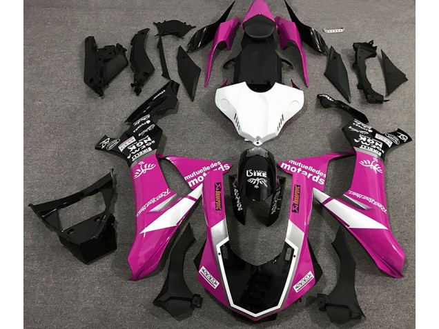 Glanzrosa Logo-Stil 2015-2019 Yamaha R1 Motorrad Verkleidungen Glanzrosa Logo-Stil 2015-2019 Yamaha R1 Motorrad Verkleidungen