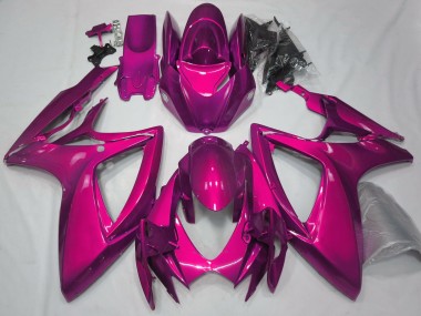Glanzrosa Schlicht 2006-2007 Suzuki GSXR 600-750 Motorrad Verkleidungen