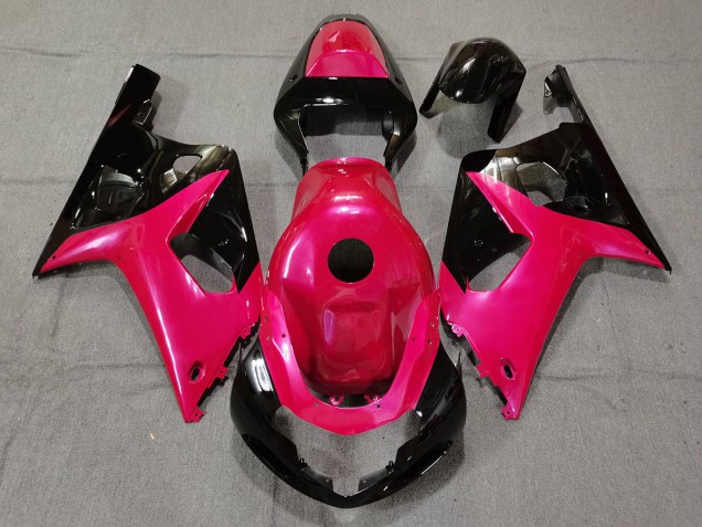 Glanzrosa & Schwarz 2001-2003 Suzuki GSXR 600-750 Motorrad Verkleidungen Glanzrosa & Schwarz 2001-2003 Suzuki GSXR 600-750 Motorrad Verkleidungen