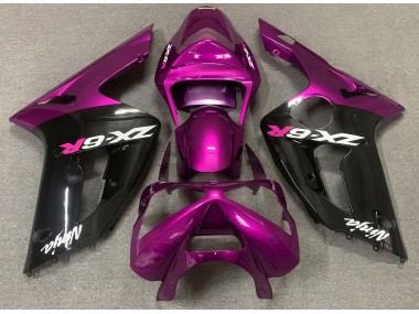 Glanzrosa & Schwarz 2003-2004 Kawasaki ZX6R Motorrad Verkleidungen