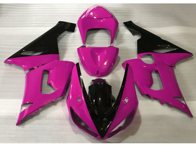 Glanzrosa & Schwarz 2005-2006 Kawasaki ZX6R Motorrad Verkleidungen Glanzrosa & Schwarz 2005-2006 Kawasaki ZX6R Motorrad Verkleidungen