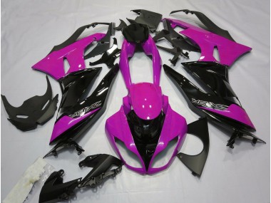 Glanzrosa & Schwarz 2009-2012 Kawasaki ZX6R Motorrad Verkleidungen