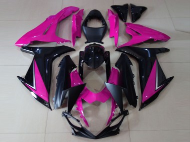 Glanzrosa & Schwarz 2011-2024 Suzuki GSXR 600-750 Motorrad Verkleidungen