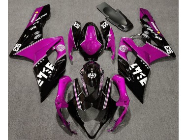 Glanzrosa & Schwarz Benutzerdefiniert 2005-2006 Suzuki GSXR 1000 Motorrad Verkleidungen