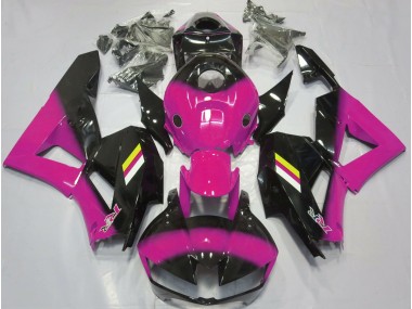 Glanzrosa & Schwarz Verblassend 2013-2023 Honda CBR600RR Motorrad Verkleidungen