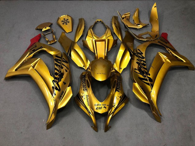 Gold 2016-2019 Kawasaki ZX10R Motorrad Verkleidungen Gold 2016-2019 Kawasaki ZX10R Motorrad Verkleidungen