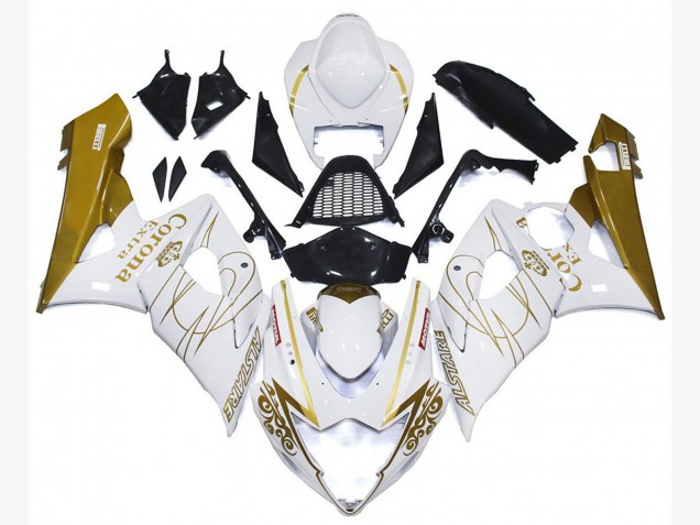Gold Glänzend Corona Benutzerdefiniert 2005-2006 Suzuki GSXR 1000 Motorrad Verkleidungen Gold Glänzend Corona Benutzerdefiniert 2005-2006 Suzuki GSXR 1000 Motorrad Verkleidungen