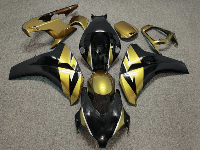 Gold & Schwarz 2008-2011 Honda CBR1000RR Motorrad Verkleidungen Gold & Schwarz 2008-2011 Honda CBR1000RR Motorrad Verkleidungen