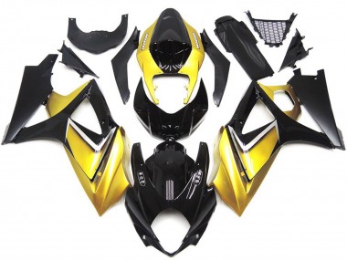 Goldgelb Benutzerdefiniert OEM-Stil 2007-2008 Suzuki GSXR 1000 Motorrad Verkleidungen